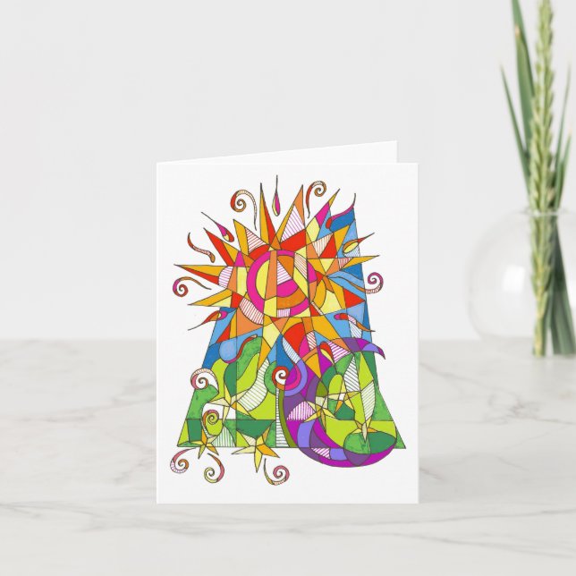 Cartão De Notas Sun and Moon Blank Notecard by Leslie Clair Bures (Frente)