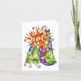 Cartão De Notas Sun and Moon Blank Notecard by Leslie Clair Bures