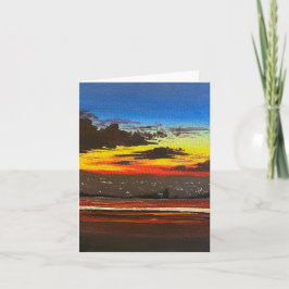 Cartão De Notas Sunset
