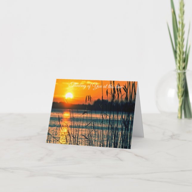 Cartão De Notas Sunset personalizável (Frente)