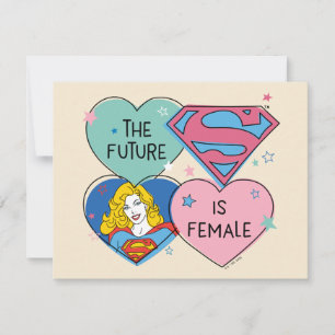 Cartão De Notas Supergirl Out Of This World Retro Graphic