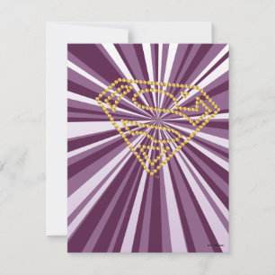 Cartão De Notas Supergirl Studed S-Shield