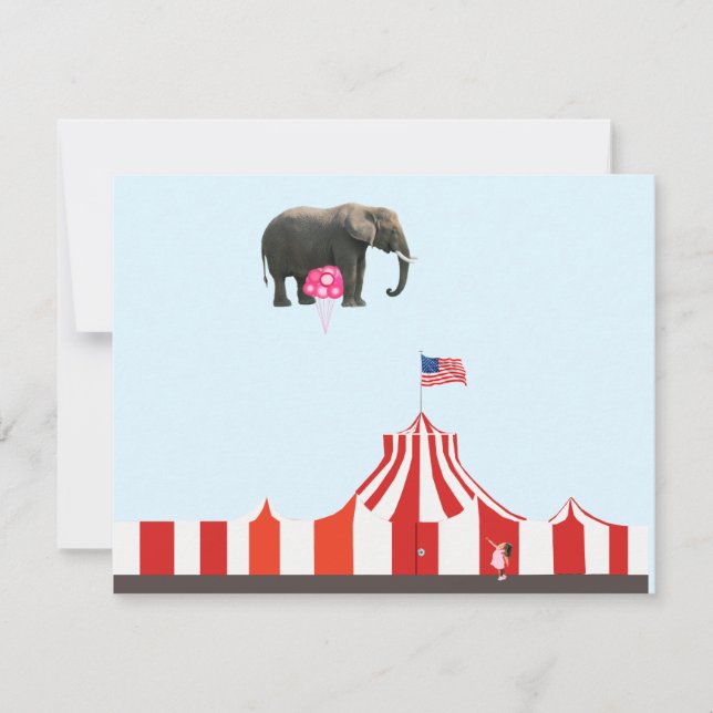 Cartão De Notas Surreal Circus Note Card (Frente)