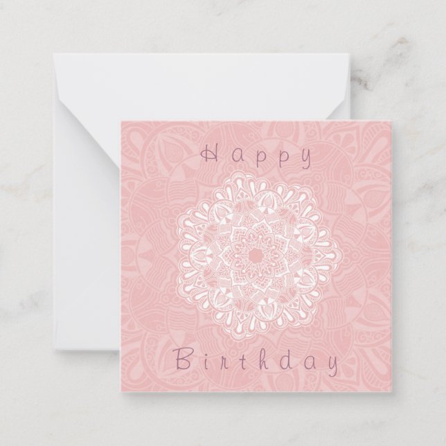 Cartão De Notas Sweet mandala (Frente)