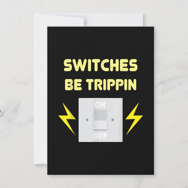 Cartão De Notas Switches Be Trippin - Presente Eletrônico (Frente)