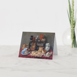 Cartão De Notas Tableau De Cozinha: Boliche, Taça E Vida Estática