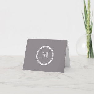 Cartão De Notas Taupe Gray High End Colored Personalized