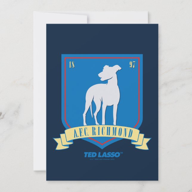 Cartão De Notas Ted Lasso | AFC Richmond Team Logo (Frente)