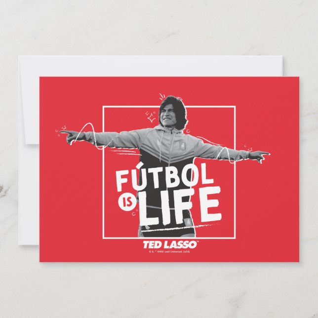 Cartão De Notas Ted Lasso | Dani Rojas Fútbol é a Vida (Frente)