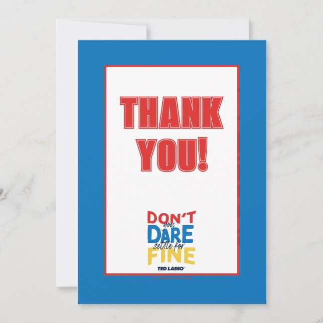 Cartão De Notas Ted Lasso | Não se atreve a arrumar tudo bem (Frente)