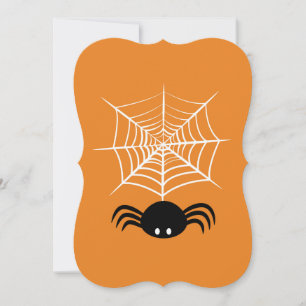 Cartão De Notas Teia de Aranha de Halloween