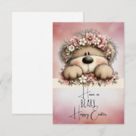Cartão De Notas Tenha uma Páscoa BEARY Feliz