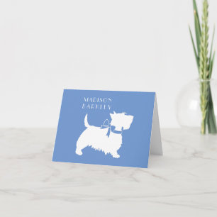 Cartão De Notas Terrier Escocês Cachorro Scotty Filhote Scottie