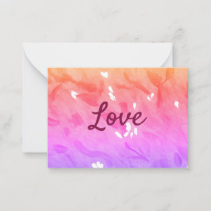 Cartão De Notas Texto colorido do gay do orgulho do arco-íris lgbt