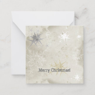 Cartão De Notas Textura de Grupos de Estrelas Bege Desgastado Nata