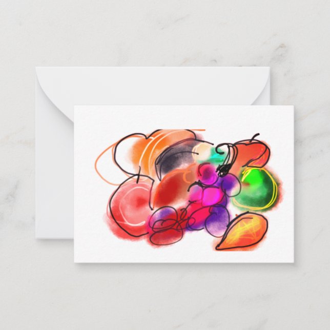 Cartão De Notas Thanksgiving food (Frente)