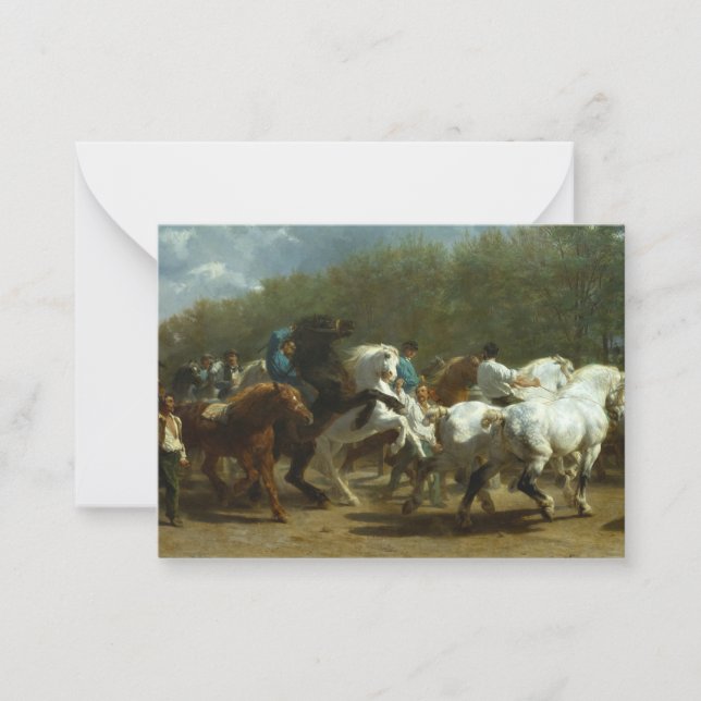 Cartão De Notas The Horse Fair by Rosa Bonheur (Frente)