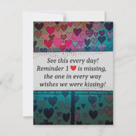 Cartão De Notas The Missing Heart Loves You