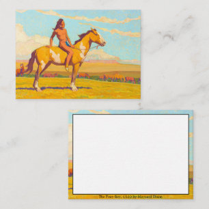 Cartão De Notas The Pony Boy, 1920 por Maynard Dixon