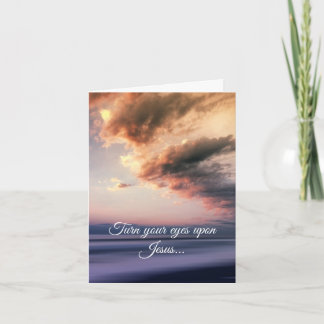 Cartão De Notas Thinking of You Notecard - Turn Your Eyes on Jesus