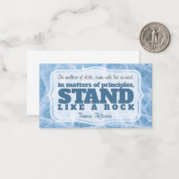 Thomas Jefferson Inspirational Cote "Princípio"