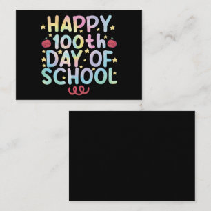 Cartão De Notas Tie Dye Happy 100º Dia de Professores