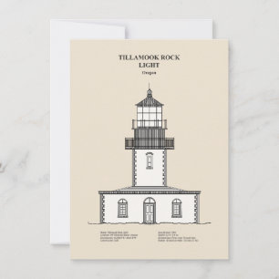 Cartão De Notas Tillamook Rock Lighthouse - Oregon - SBD