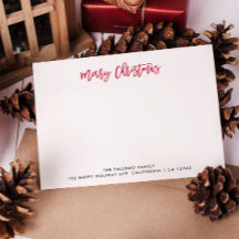 Tipografia Clássica Vermelha de Natal Família Aleg