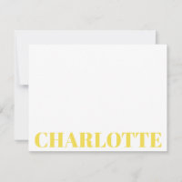 Tipografia Negrito Nome Amarelo Personalizado