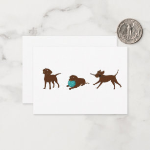 Cartão De Notas tirinha do lr lab chocolate