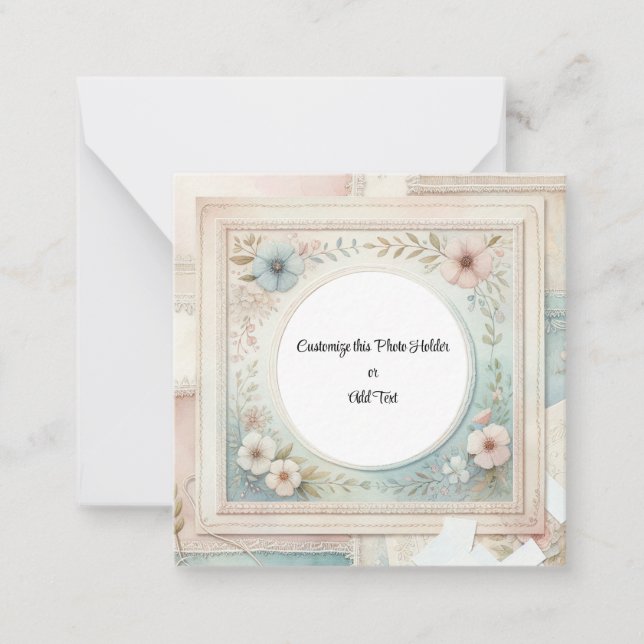 Cartão De Notas Titular de Imagem Personalizado (Frente)