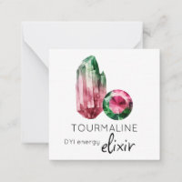 *~* TOURMALINE Elixir Crystal AP64 Flat Note Card