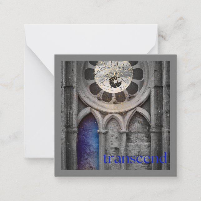 Cartão De Notas transcendente (Frente)