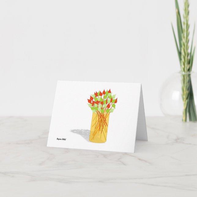 Cartão De Notas Transparência, Folde Nota de Folha (Frente)