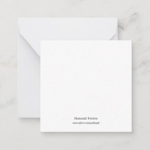 Cartão De Notas Trendy Black & White Plain Creative Modern