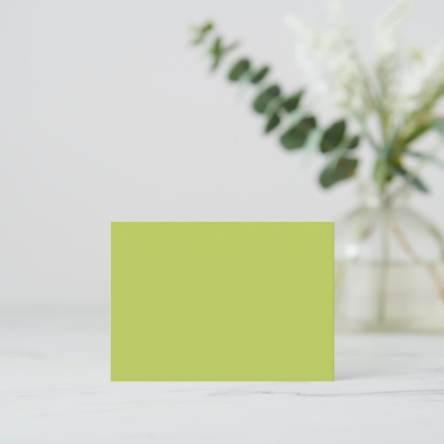 Cartão De Notas Trendy Soft Chartreuse Note Card (Em pé/Frente)