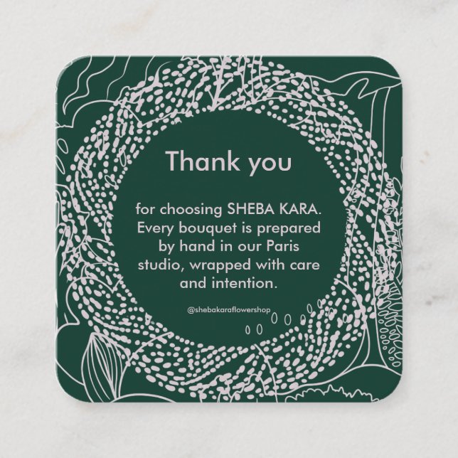 Cartão De Notas Tropical Modernism Thank You Card (Frente)