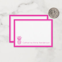 Tropical Préppy Abacaxi Personalizado Rosa