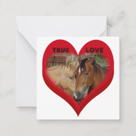 Cartão De Notas True Love Horses Conversation Hearts Valentine's