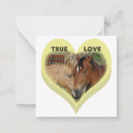 Cartão De Notas True Love Horses Conversation Hearts Valentine's