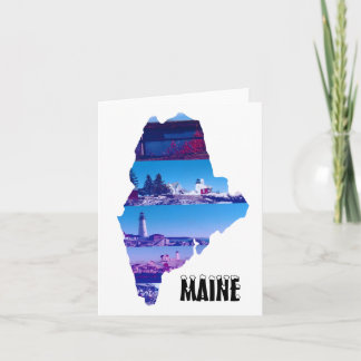 Cartão De Notas Tudo Sobre o Maine Note Card