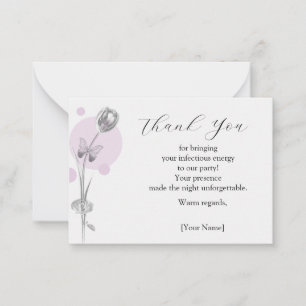 Cartão De Notas Tulip Flower Obrigado