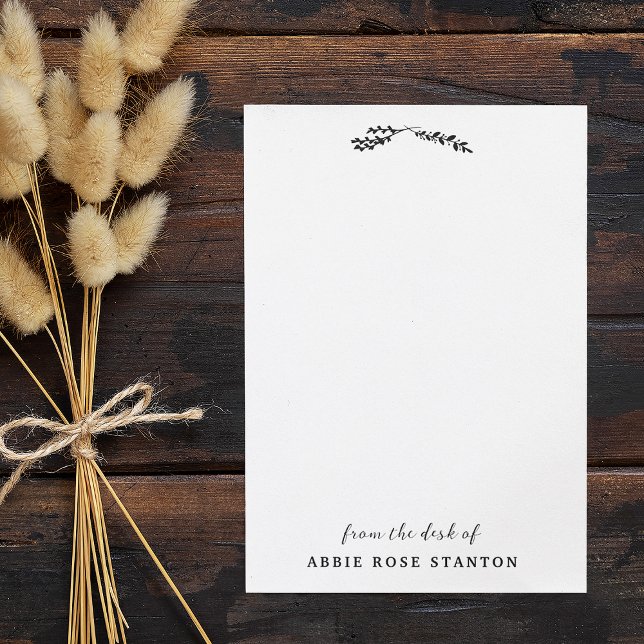 Cartão De Notas Twigs Pretos Cruzados Da Mesa De (Criador carregado)