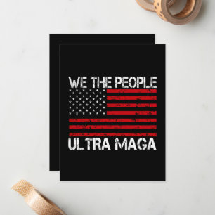 Cartão De Notas Ultra Maga Pro Trump 2024 Republicano Engraçado