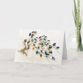 Cartão De Notas Uma árvore de muitas cores