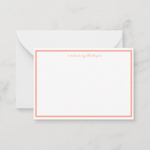 Cartão De Notas uma nota para dizer obrigado