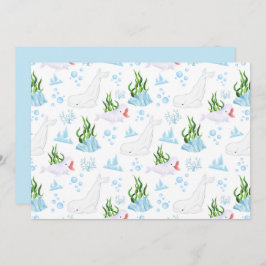 Cartão De Notas Unique Beluga Whale Note Card
