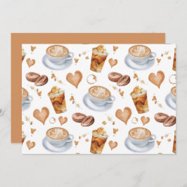 Cartão De Notas Unique Cappuccino Note Card