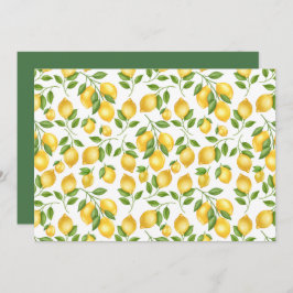 Cartão De Notas Unique Lemons Note Card