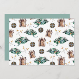 Cartão De Notas Unique Sleeping Dragons Note Card